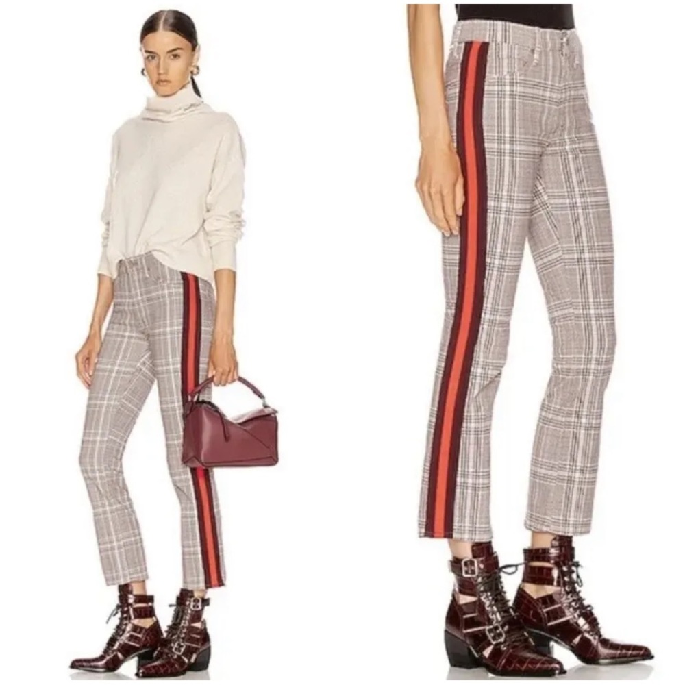 Mother The Insider Ankle Plaid Pants Women’s 28 Plaid